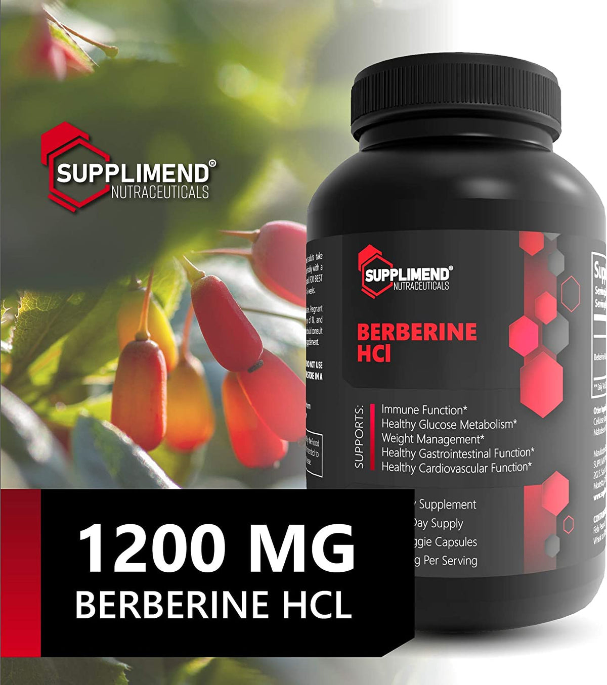 1200 mg Berberine HCL